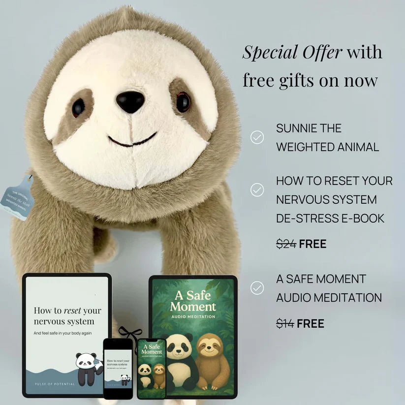 Weighted Animal Plush Toy