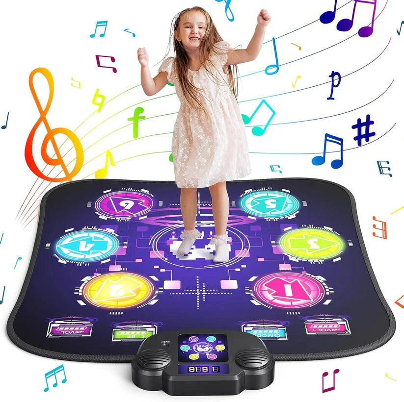Dance Mat, Dance Pad with Touch Sensitive Light Up LED & 5 Modes Game