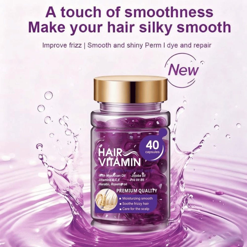 Moroccan Oil Hair Vitamin Capsules – Smooth, Shiny & Frizz-Controlled Hair