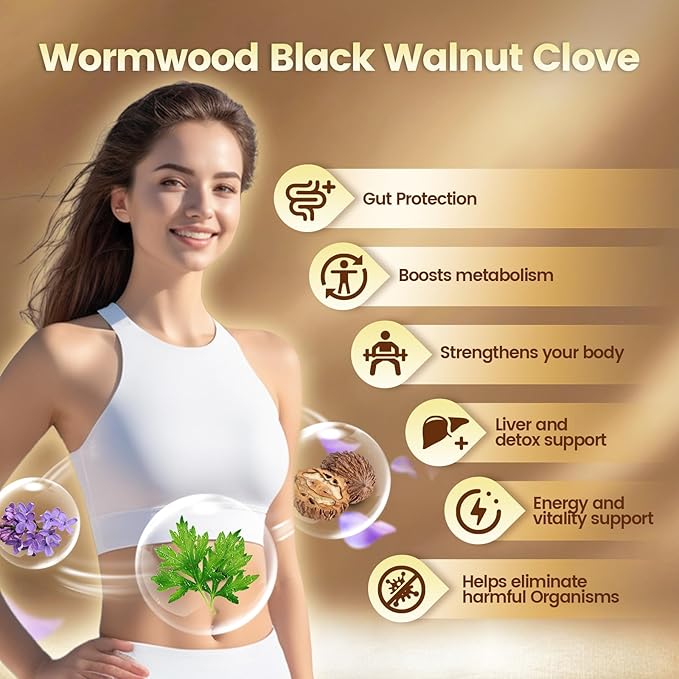 Wormwood Black Walnut Clove Capsules