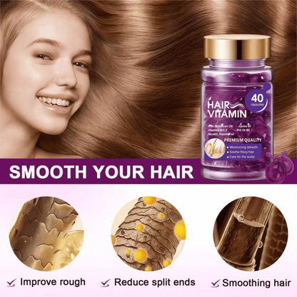 Moroccan Oil Hair Vitamin Capsules – Smooth, Shiny & Frizz-Controlled Hair
