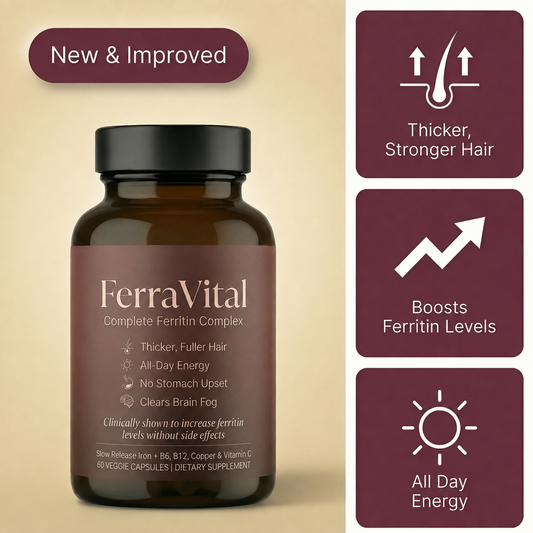 FerraVital Complete Ferritin Complex — Iron, Energy & Hair Support