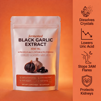 Fermented Black Garlic Extract 6000mg - Daily Wellness Support