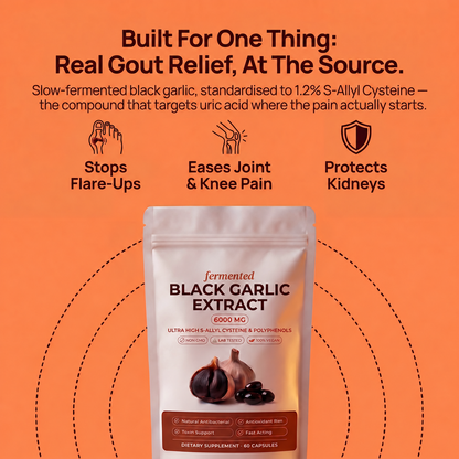 Fermented Black Garlic Extract 6000mg - Daily Wellness Support