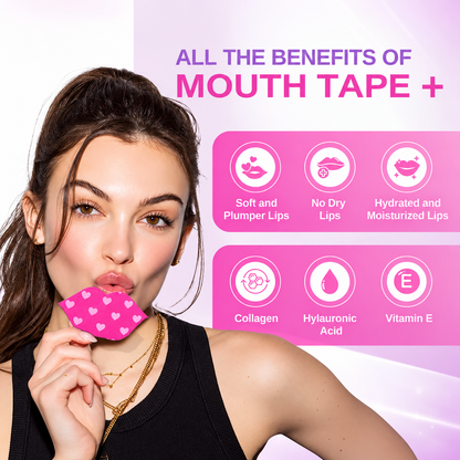 Hydrating Lip Plumping Mouth Tape – Overnight Moisture & Comfort