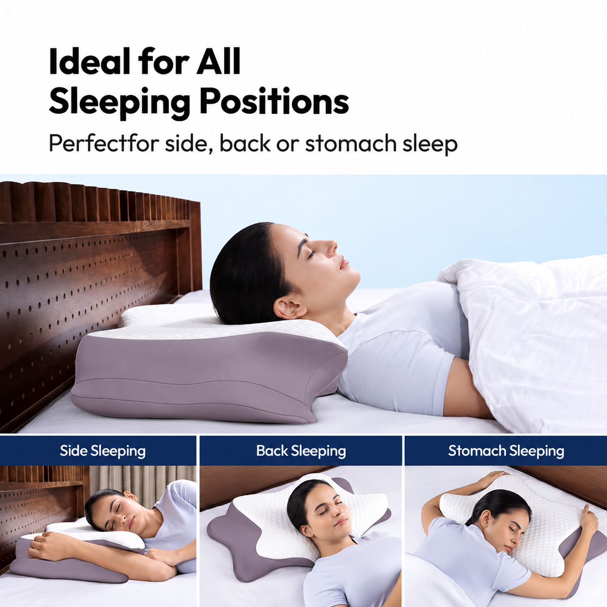 Ergonomic Butterfly Cervical Pillow – Neck, Shoulder & Arm Support