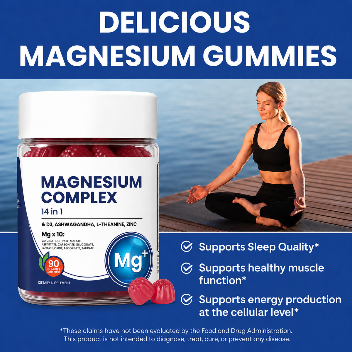 Magnesium Complex Gummies – Calm, Sleep & Daily Wellness Support
