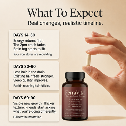 FerraVital Complete Ferritin Complex — Iron, Energy & Hair Support