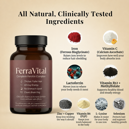 FerraVital Complete Ferritin Complex — Iron, Energy & Hair Support