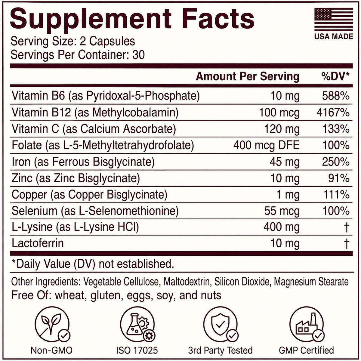 FerraVital Complete Ferritin Complex — Iron, Energy & Hair Support