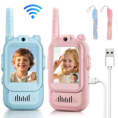 Kids Video Walkie Talkies 2 Pack – Rechargeable & Easy Call