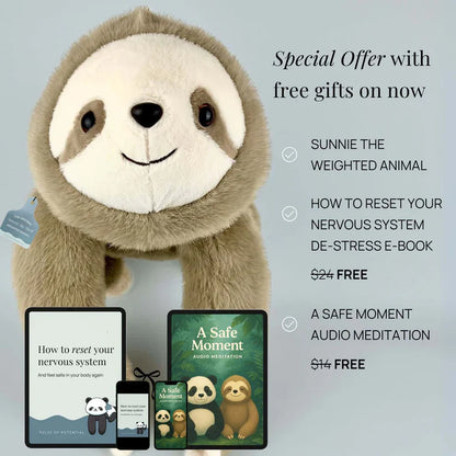 Weighted Animal Plush Toy