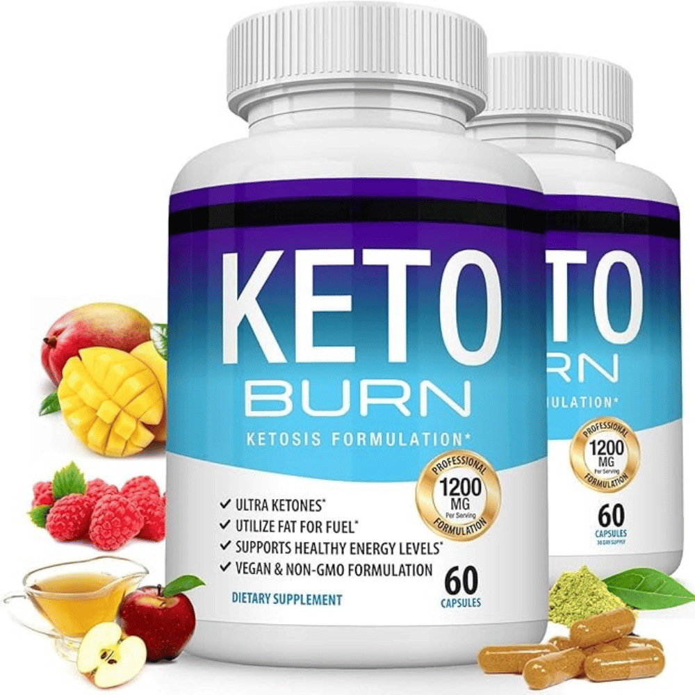 Keto Burn – Advanced Ketosis Support Formula | 1200mg | 60 Capsules
