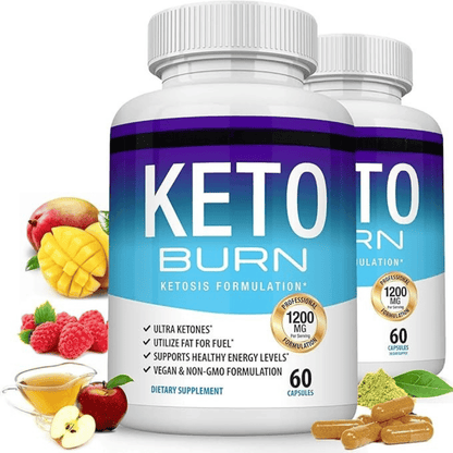Keto Burn – Advanced Ketosis Support Formula | 1200mg | 60 Capsules