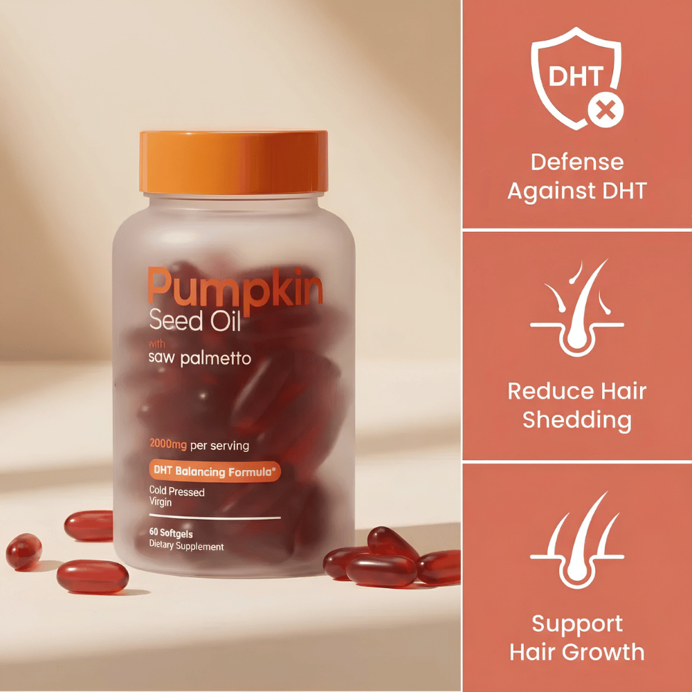 Pumpkin Seed Oil with Saw Palmetto - Healthy Hair Growth & DHT Support