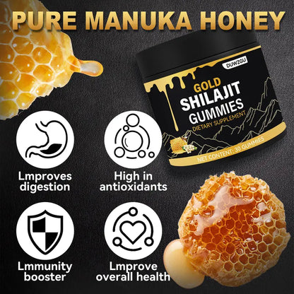 Gold Shilajit Gummies Organic Manuka Honey