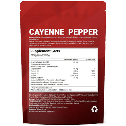 Cayenne Pepper Softgels