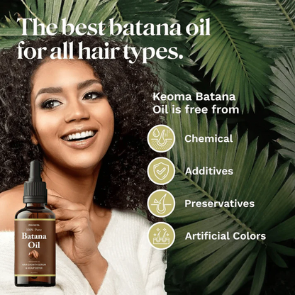 100% Pure Batana Oil – Hair Growth Serum & Scalp Detox