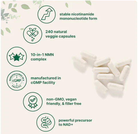 NMN Complex | 1000mg Per Serving | 120 Vegetarian Capsules