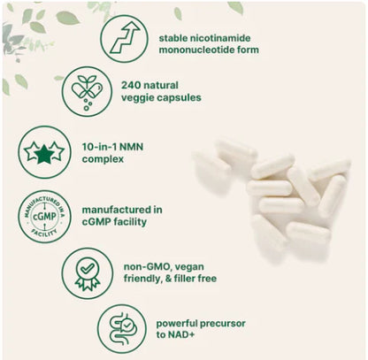 NMN Complex | 1000mg Per Serving | 120 Vegetarian Capsules